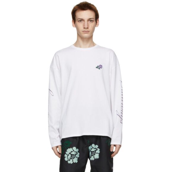 Saturdays New York City Other - Saturdays NYC White Long Sleeve Graphic T-Shirt - Size Large